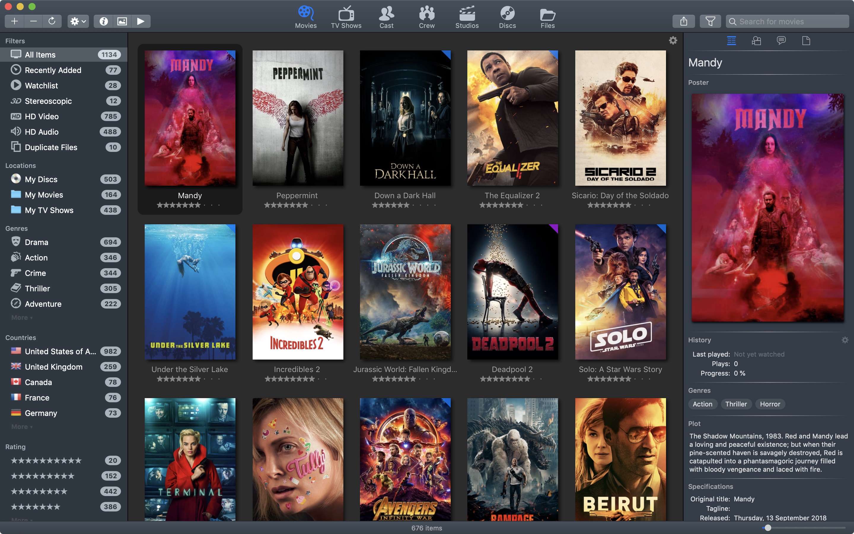 movie catalogue for mac